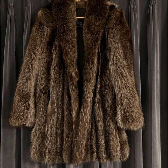 Vintage Jackets & Blazers - S-M size, REAL Vintage FUR jacket WITH POCKETS!!